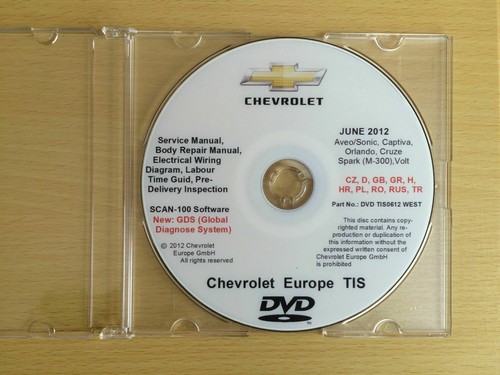 Werkstatthandbuch chevrolet - werkstatthandbuch, cd